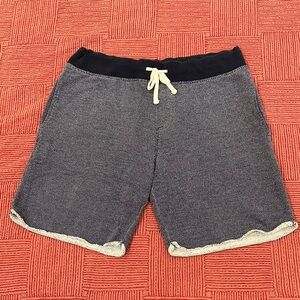 Men's large H&M Athletic sweat fabric Shorts in Navy and White